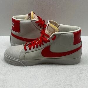 Nike SB Zoom Blazer Mid Mens sz 11 Shoes 864349-109 Summit White/University Red